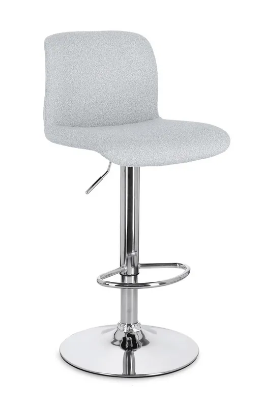 Sgabello bar Rafael cromo-grigio chiaro Bizzotto