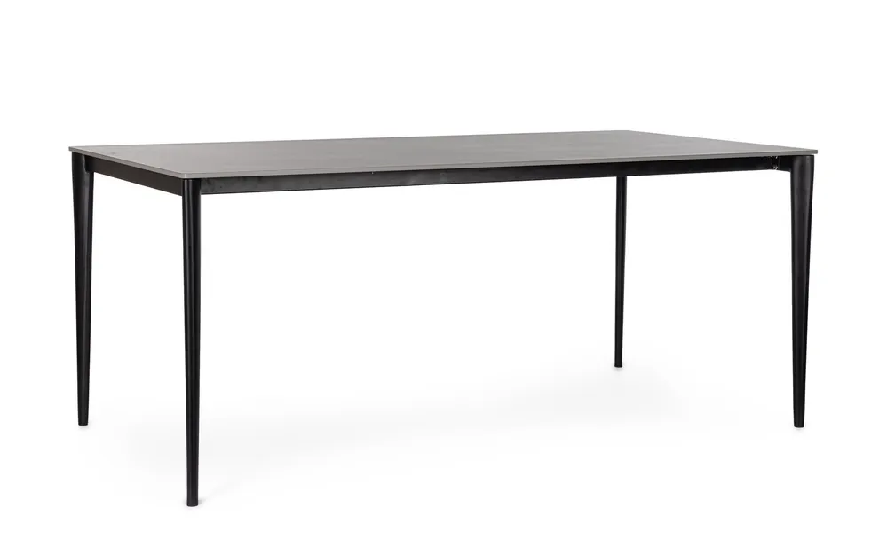 Tavolo Reija 180x90 nero-grigio Bizzotto
