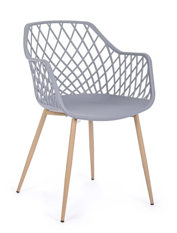 Sedia Optik grigio Bizzotto