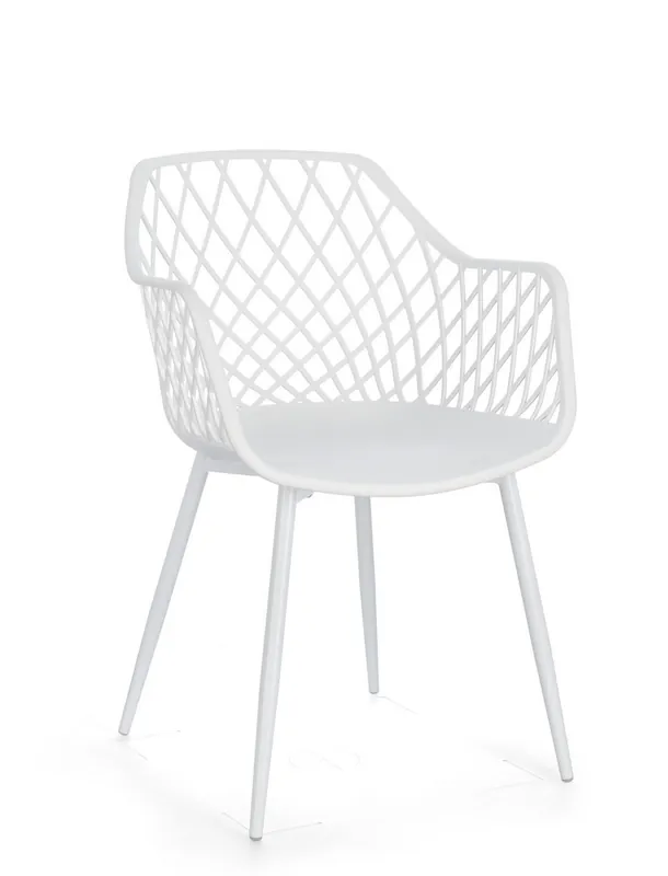 Sedia Optik bianco total Bizzotto