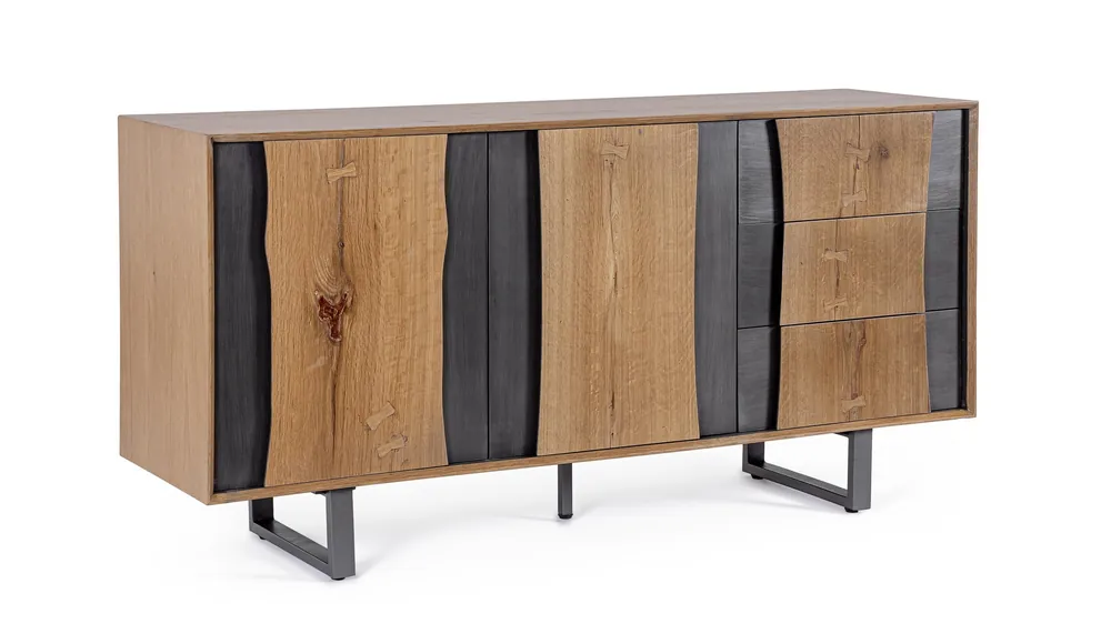 Credenza 2 ante 3 cassetti Garwood Bizzotto