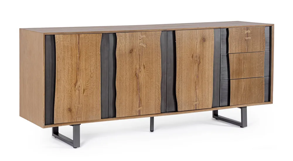 Credenza 3 ante 3 cassetti Garwood Bizzotto