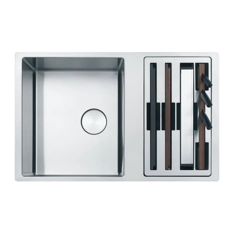 Franke Box Center BWX 120-41-27 Lavello 2 vasche inox satinato 82x52 Franke