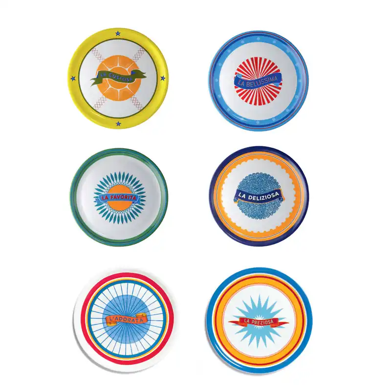 Bel Paese Set 6 Piatti Pizza Bitossi Home Bitossi Home