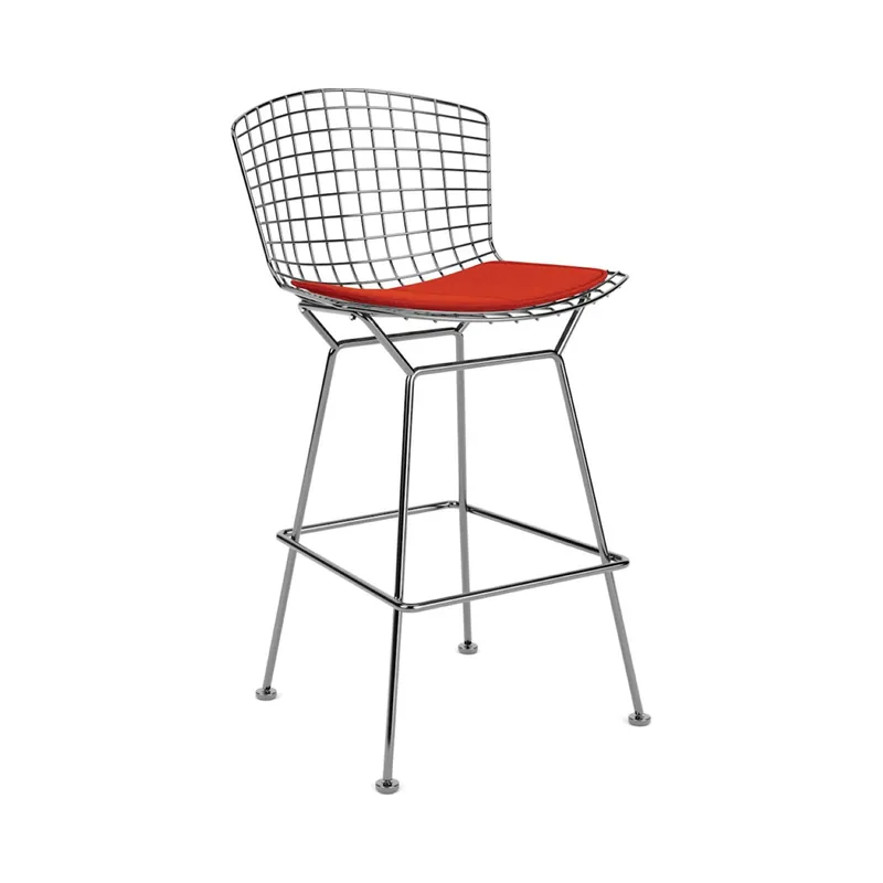 Knoll Bertoia Sgabello Counter con cuscino Knoll