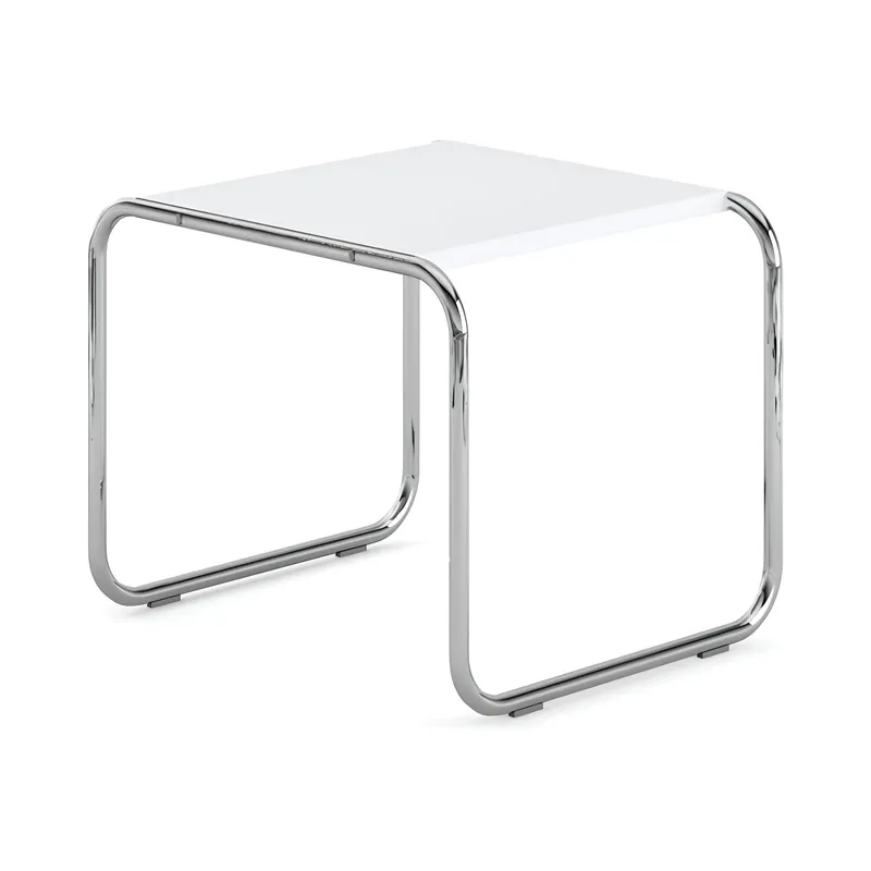 Knoll Breuer Laccio Tavolino quadrato laminato bianco Knoll