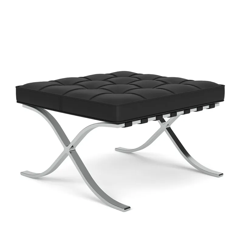 Knoll Mies Van Der Rohe Barcelona Relax Sgabello Pelle Venezia Edizione Speciale Knoll