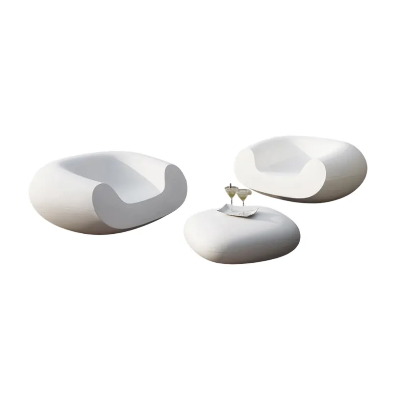 Set 2 poltrone Chubby con tavolino Slide