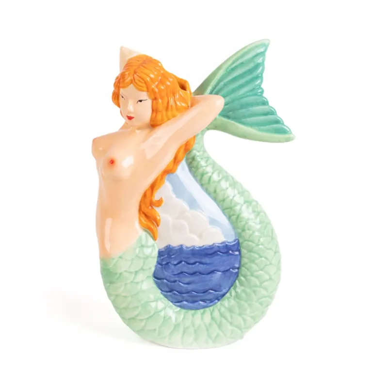 Mermaid Jug Brocca Sirena in ceramica Seletti