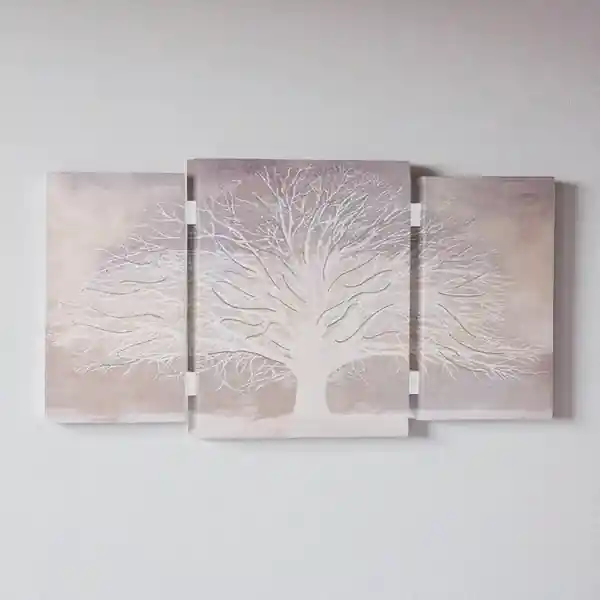 Quadro stampa su tela a TRIS 70x140 cm telaio in legno con Albero della vita