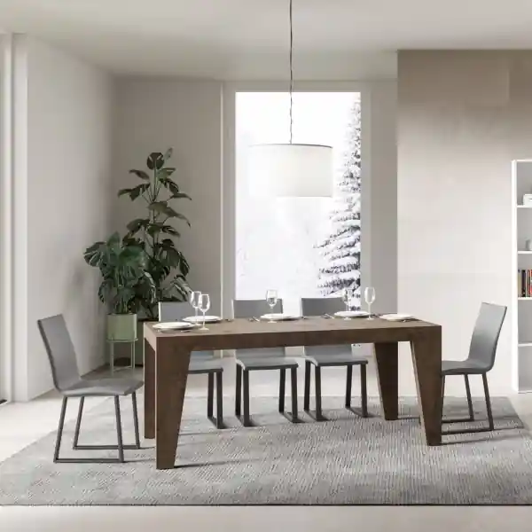 Tavolo 90X160 NAXY Noce allungabile a 264 cm