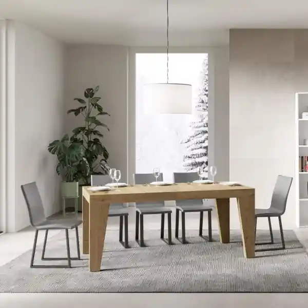 Tavolo 90X160 NAXY Quercia Natura allungabile a 264 cm