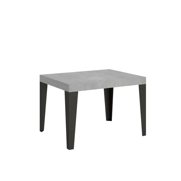 Tavolo allungabile 80x120/204 cm Flame Cemento telaio Antracite