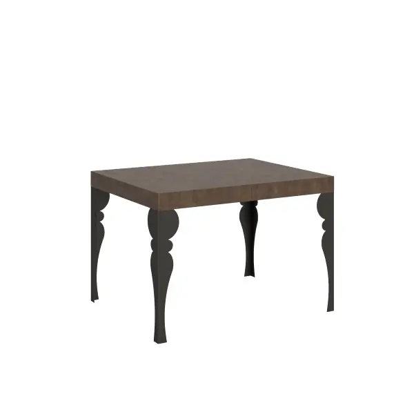 Tavolo allungabile 80x120/204 cm Paxon Noce telaio Antracite