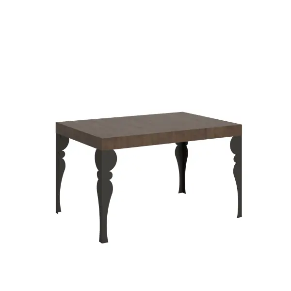 Tavolo allungabile 90x120/224 cm Paxon Noce telaio Antracite