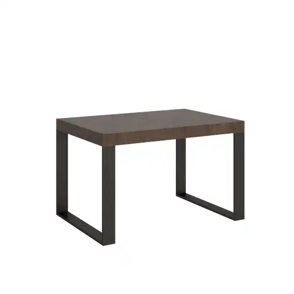 Tavolo allungabile 90x120/224 cm Tecno Noce telaio Antracite
