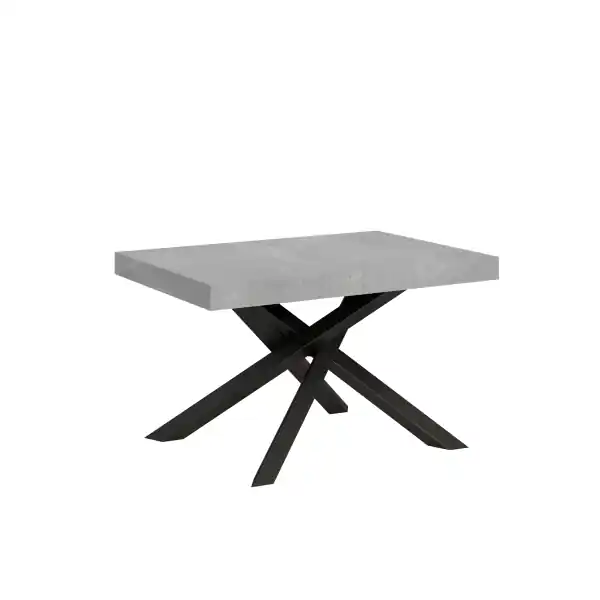 Tavolo allungabile 90x120/224 cm Volantis Cemento telaio Antracite