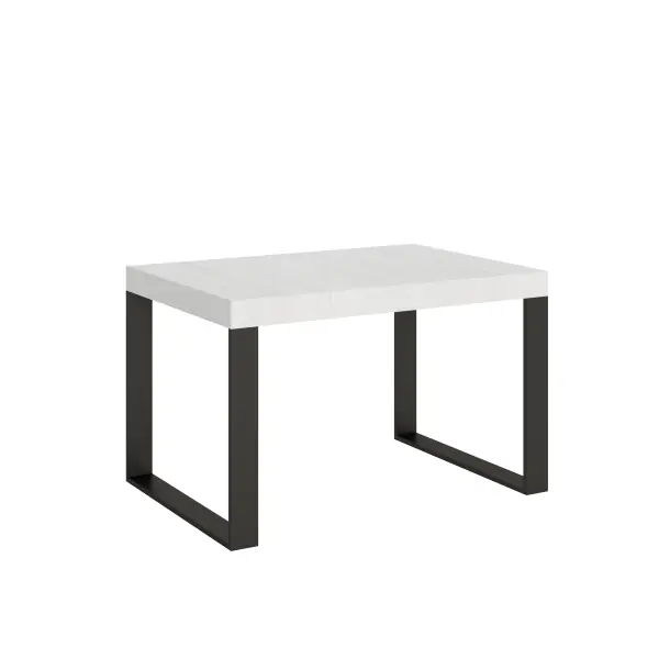 Tavolo allungabile 90x130/234 cm Tecno Premium Bianco Frassino telaio Antracite