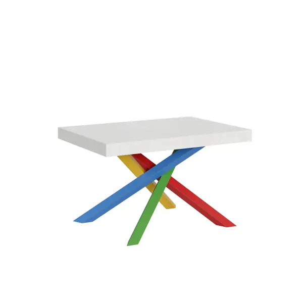 Tavolo allungabile 90x130/234 cm Volantis Bianco Frassino telaio 4/B