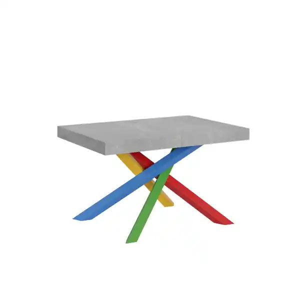Tavolo allungabile 90x130/234 cm Volantis Cemento telaio 4/B