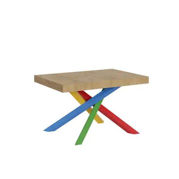 Tavolo allungabile 90x130/234 cm Volantis Quercia Natura telaio 4/B