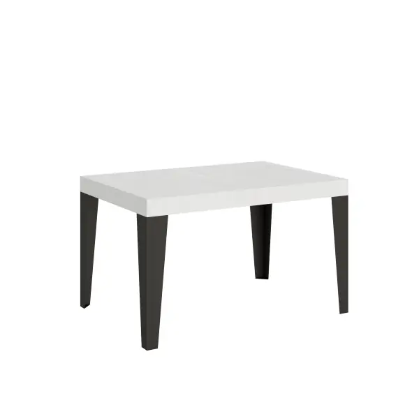 Tavolo allungabile 90x140/244 cm Flame Bianco Frassino telaio Antracite