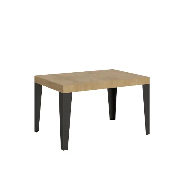 Tavolo allungabile 90x140/244 cm Flame Quercia Natura telaio Antracite
