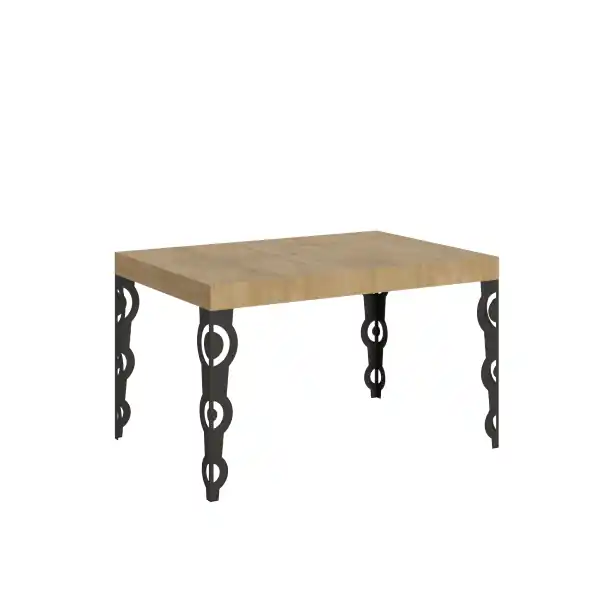Tavolo allungabile 90x140/244 cm Karamay Quercia Natura telaio Antracite