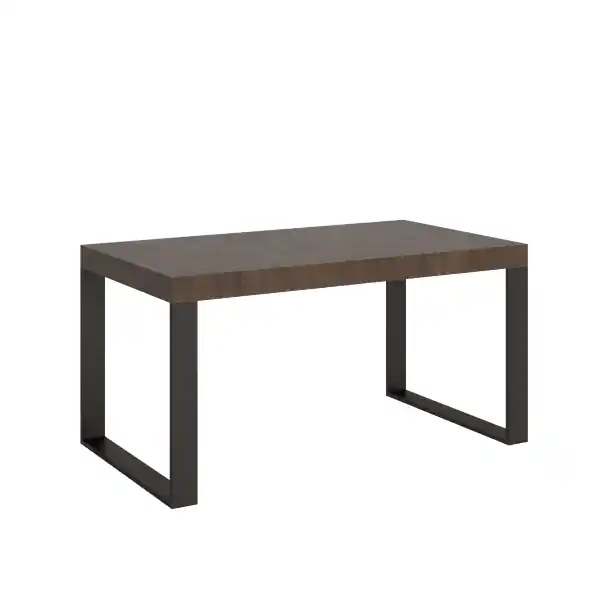 Tavolo allungabile 90x160/264 cm Tecno Premium Noce telaio Antracite