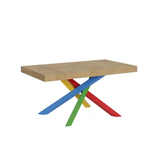 Tavolo allungabile 90x160/264 cm Volantis Quercia Natura telaio 4/B