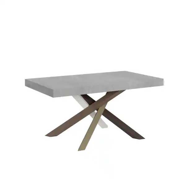 Tavolo allungabile 90x160/420 cm Volantis Cemento telaio 4/C