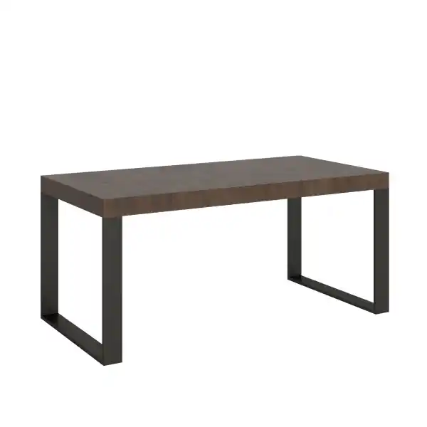 Tavolo allungabile 90x180/284 cm Tecno Premium Noce telaio Antracite