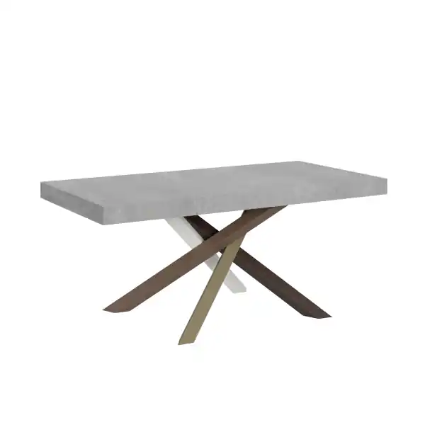 Tavolo allungabile 90x180/284 cm Volantis Cemento telaio 4/C