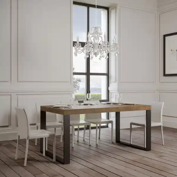Tavolo allungabile a 420 cm TECNO 90X160 Noce