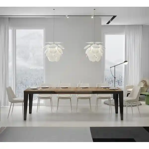 Tavolo allungabile fino a 420 cm FLAME Evolution 160 con piano finitura Quercia Natura