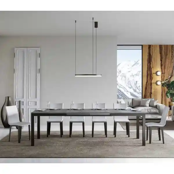 Tavolo allungabile fino a 440 cm EVERYDAY Evolution 180 con piano finitura Cemento