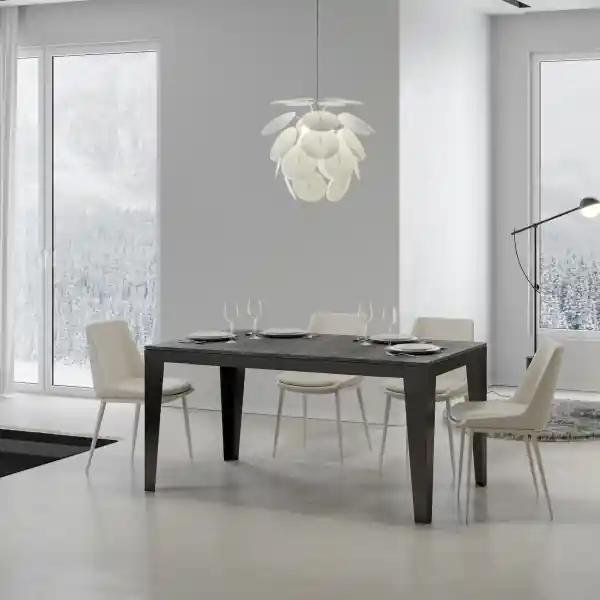 Tavolo allungabile fino a 440 cm FLAME Evolution 180 con piano finitura Cemento