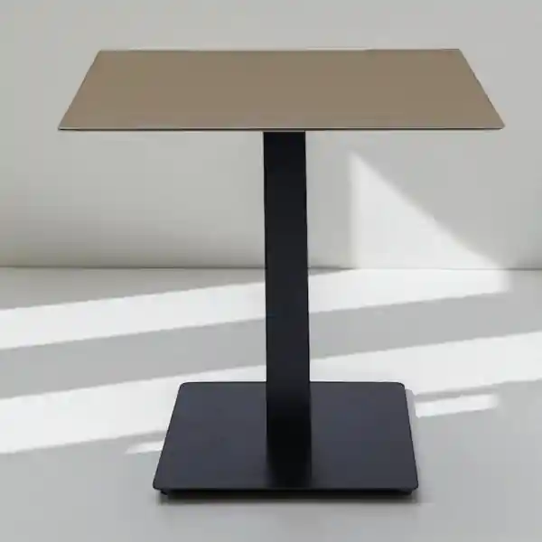 Tavolo bar pub ristorante piano HPL Tortora per esterno 80x80 cm H 74
