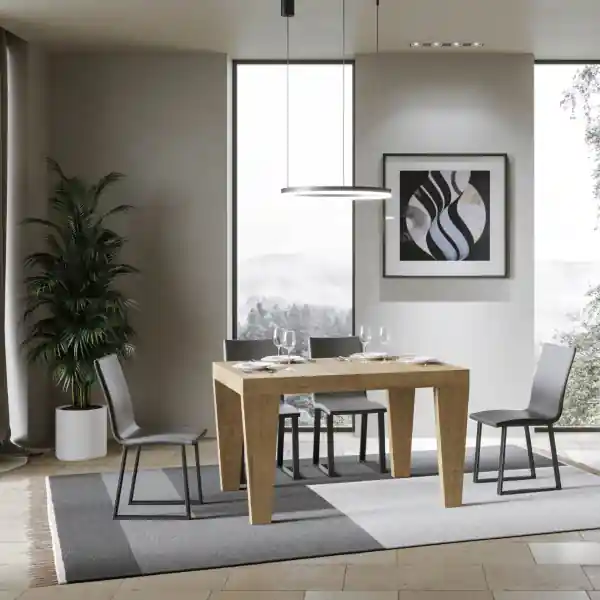 Tavolo SPIMBO Quercia Natura 90x130 allungabile a 390 cm