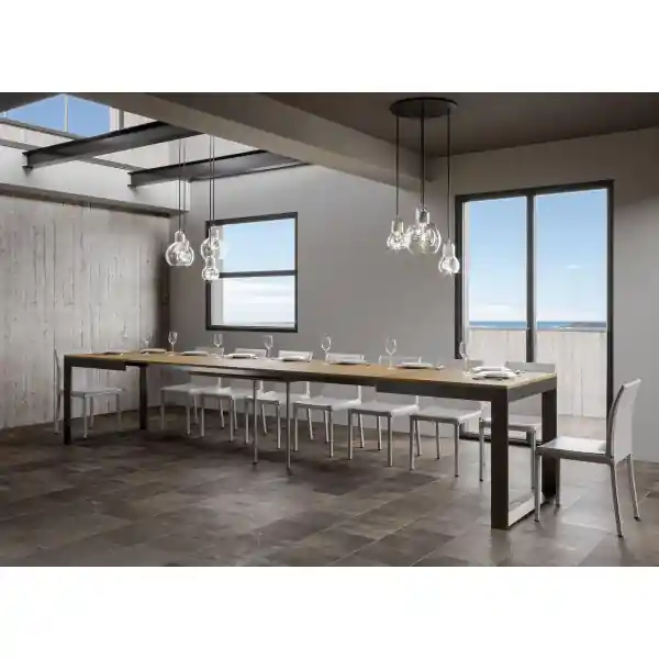 Tavolo TECNO EVOLUTION 160 allungabile fino a 420 cm NOCE