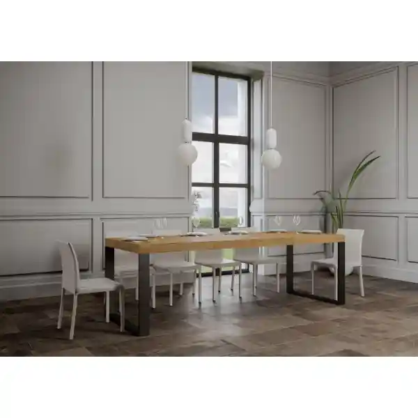 Tavolo TECNO PREMIUM 160 allungabile fino a 264 cm QUERCIA NATURA
