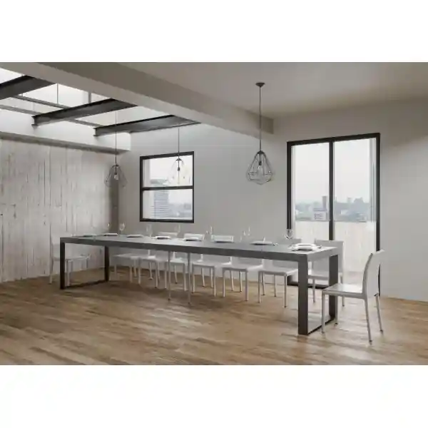 Tavolo TECNO PREMIUM 180 allungabile fino a 440 cm CEMENTO