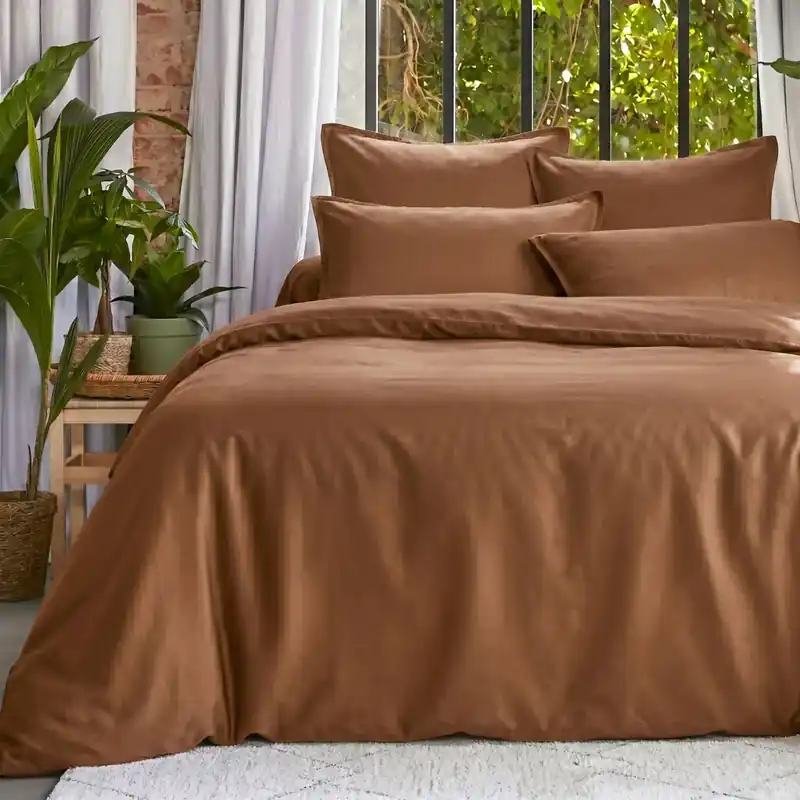 Copripiumino in lyocell Tencel lavato (260 x 240 cm) Olivia Cammello