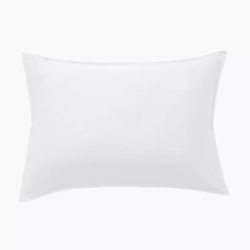 Federa rettangolare in raso di bambù (50 x 70 cm) Sienna Bianco