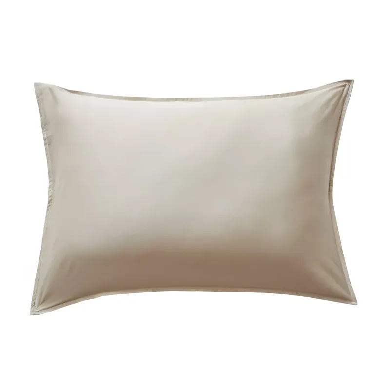 Federa per cuscino rettangolare in raso di bambù (50 x 80 cm) Sienna Beige
