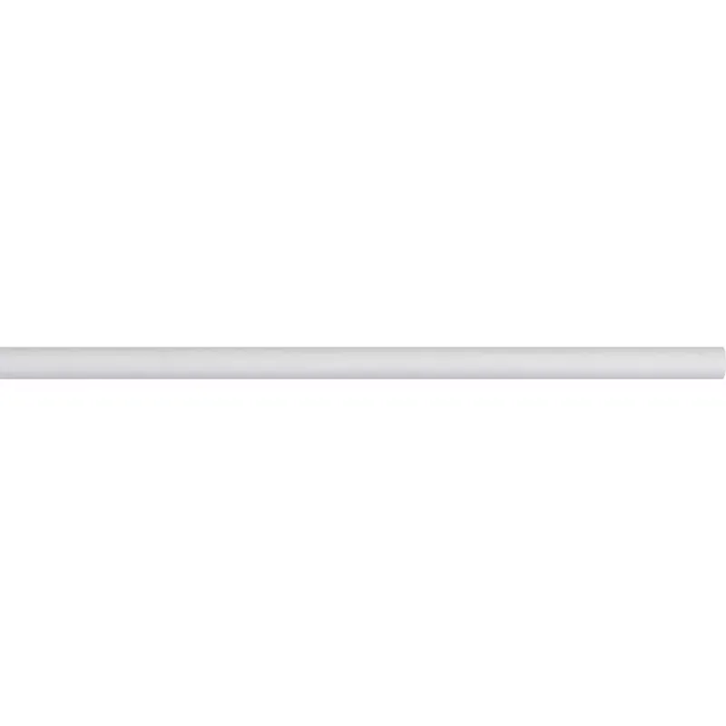 Bastone per tenda in ferro battuto regolabile (L185 - 350 cm / D28 mm) Lino Bianco opaco