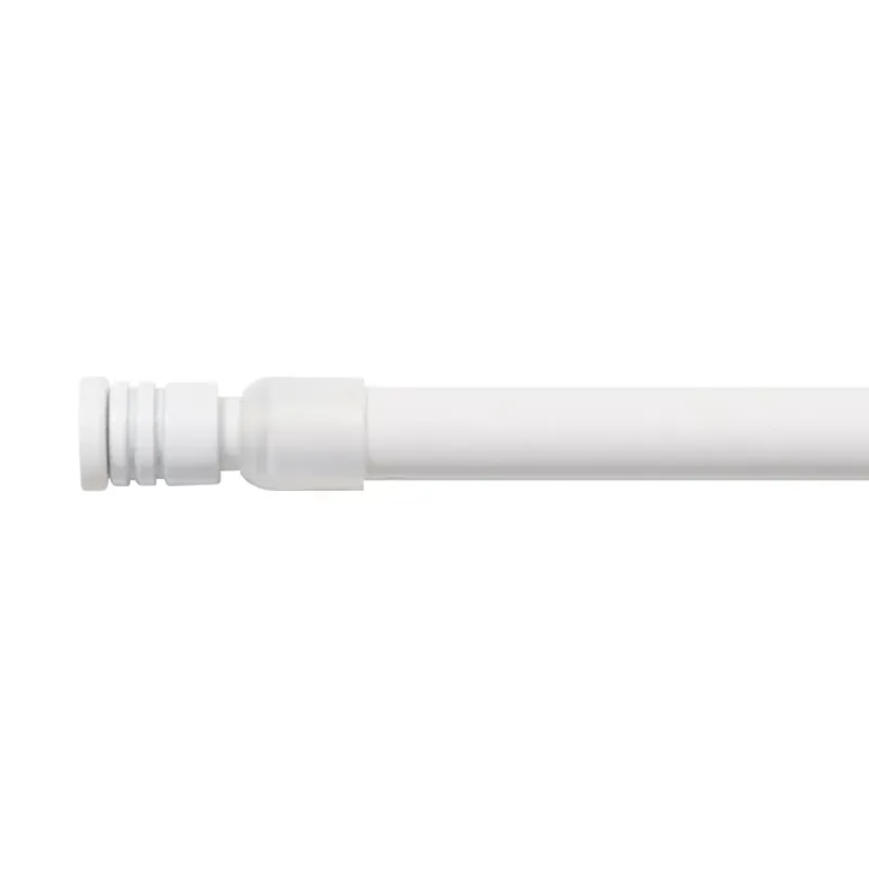 Bacchette autobloccanti allungabili rotonde (L60 - 80 cm / D10 mm) Pia Bianco satinato