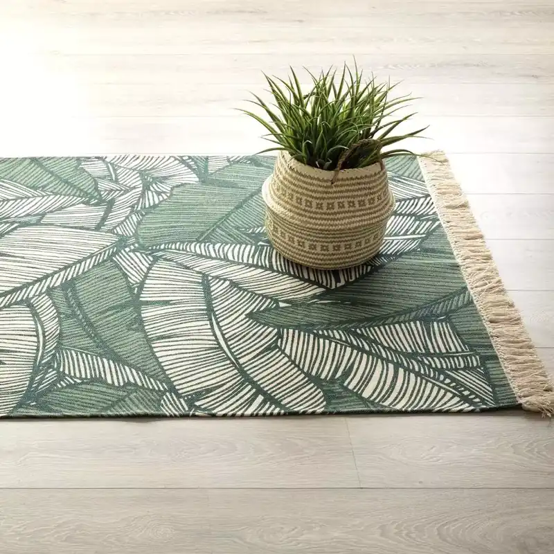Tappeto cotone (170 cm) Jungle Verde
