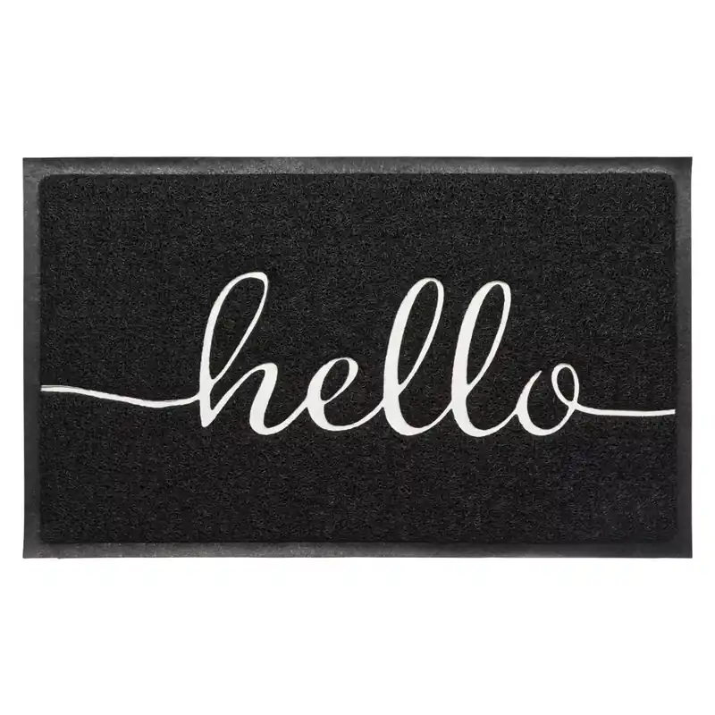 Tappeto d‘ingresso antiscivolo (45 x 75 cm) Hello Bianco