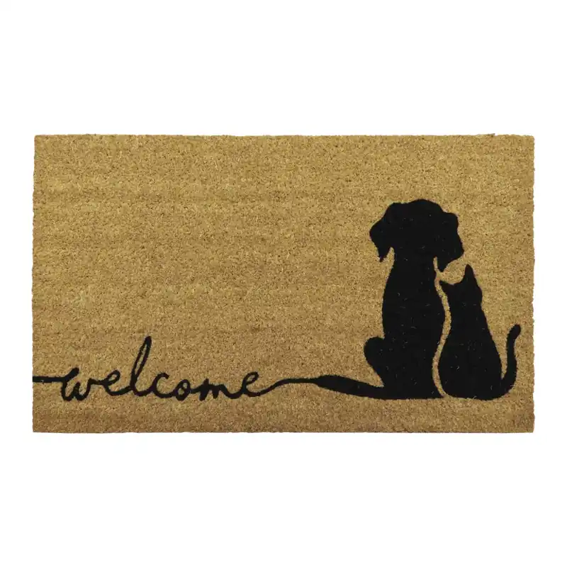 Tappeto di cocco (45 x 75 cm) Friends Nero